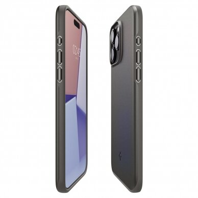 Apsauginis dėklas Spigen Thin Fit, Juoda - iPhone 15 Pro Max 7