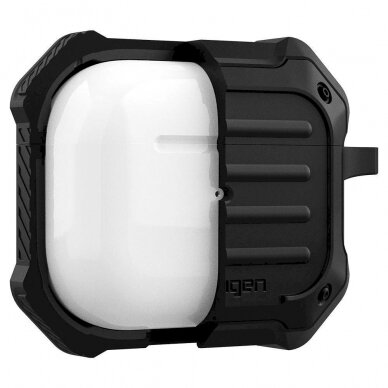 Apsauginis dėklas Spigen TOUGH ARMOR Apple AIRPODS 3 Juodas 5