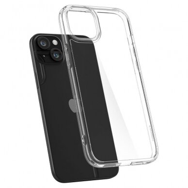 Apsauginis dėklas Spigen ULTRA HYBRID IPHONE 15 CRYSTAL CLEAR 4