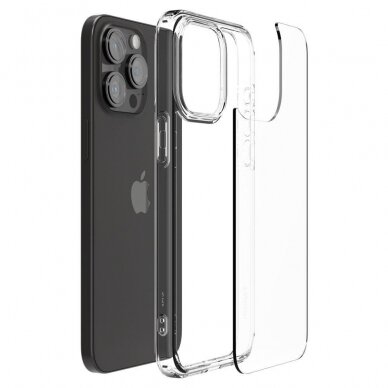 Apsauginis dėklas Spigen ULTRA HYBRID IPHONE 15 PRO CRYSTAL CLEAR 7