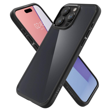 Apsauginis dėklas Spigen ULTRA HYBRID IPHONE 15 PRO FROST Juodas 2