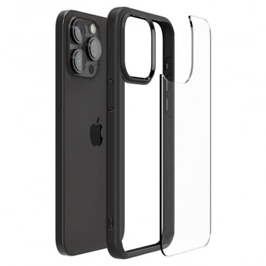 Apsauginis dėklas Spigen ULTRA HYBRID IPHONE 15 PRO MATTE Juodas 7