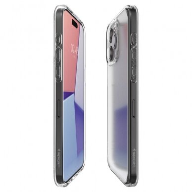 Apsauginis dėklas Spigen ULTRA HYBRID IPHONE 15 PRO MAX FROST CLEAR 7