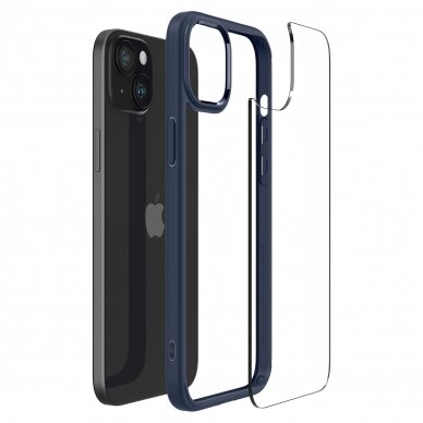 Apsauginis dėklas Spigen Ultra Hybrid, navy Mėlynas - iPhone 15 7