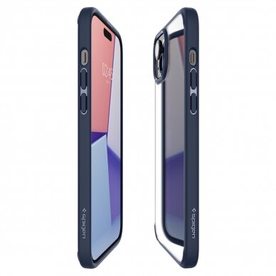 Apsauginis dėklas Spigen Ultra Hybrid, navy Mėlynas - iPhone 15 Plus 3