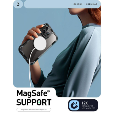 Apsauginis dėklas Supcase IBLSN ARES MAG MAGSAFE IPHONE 15 PRO MAX Juodas 3