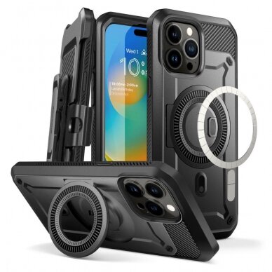 Apsauginis dėklas Supcase UB PRO MAG MAGSAFE IPHONE 15 PRO MAX Juodas