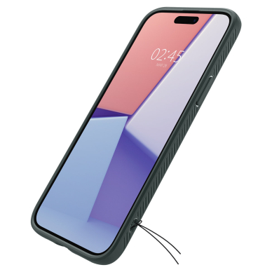 Apsauginis silikono dėklas Spigen Liquid Air, abyss žalias - iPhone 15 Plus 1