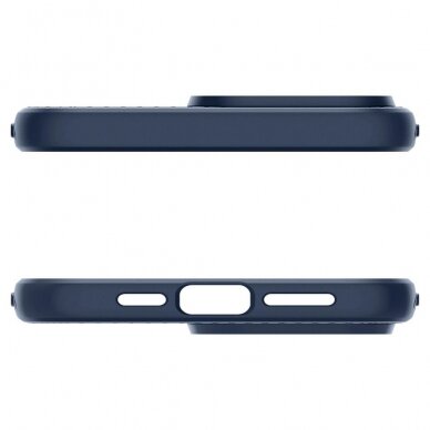 Apsauginis silikono dėklas Spigen LIQUID AIR IPHONE 15 PRO MAX NAVY Mėlynas 4