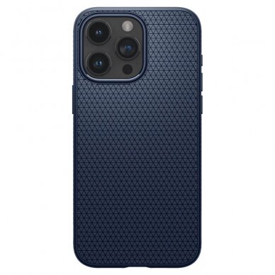 Apsauginis silikono dėklas Spigen LIQUID AIR IPHONE 15 PRO MAX NAVY Mėlynas