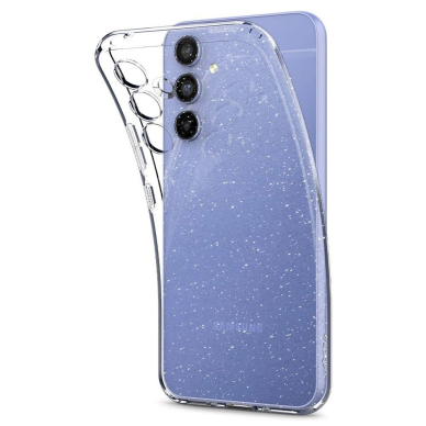 Apsauginis silikono dėklas Spigen LIQUID CRYSTAL GALAXY A54 5G GLITTER CRYSTAL 5