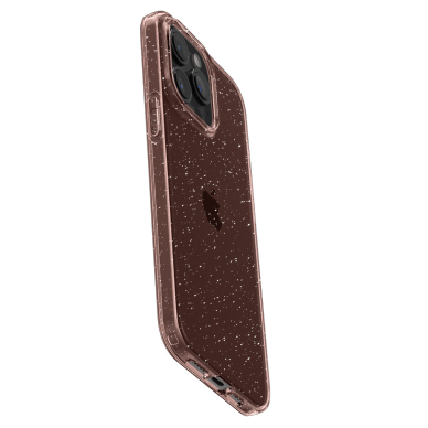 Apsauginis silikono dėklas Spigen Liquid Crystal Glitter, rose quartz - iPhone 15 Pro 3