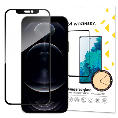 Apsauginis stiklas Wozinsky Tempered Glass iPhone 13 Pro Max juodais kraštais