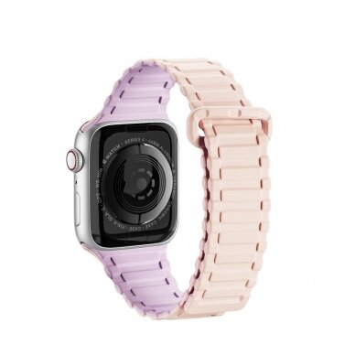 Apyrankė Dux Ducis Strap (Armor Version) Apple Watch Ultra, SE, 9, 8, 7, 6, 5, 4, 3, 2, 1 (49, 45, 44, 42 mm) Violetinė/Rožinė 1