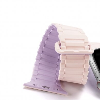 Apyrankė Dux Ducis Strap (Armor Version) Apple Watch Ultra, SE, 9, 8, 7, 6, 5, 4, 3, 2, 1 (49, 45, 44, 42 mm) Violetinė/Rožinė 2