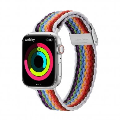 Apyrankė Dux Ducis Strap (Mixture II) Apple Watch SE, 9, 8, 7, 6, 5, 4, 3, 2, 1 (41, 40, 38 mm) pale stripes