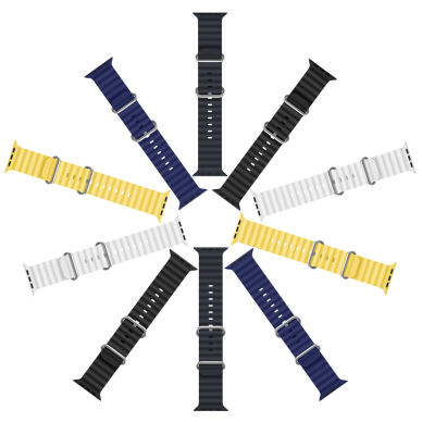 Apyrankė Dux Ducis Watch Strap 8 / 7 / 6 / 5 / 4 / 3 / 2 / SE (41 / 40 / 38mm) balta (OceanWave) 2