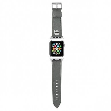 Apyrankė Karl Lagerfeld KLAWLOKHG Apple Watch Strap 42/44 / 45mm Sidabrinė