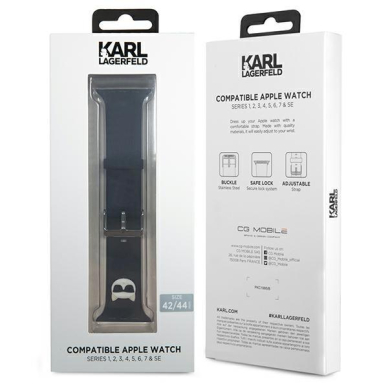 Apyrankė Karl Lagerfeld KLAWLSLCK Apple Watch Strap 42/44 / 45mm Juoda 3