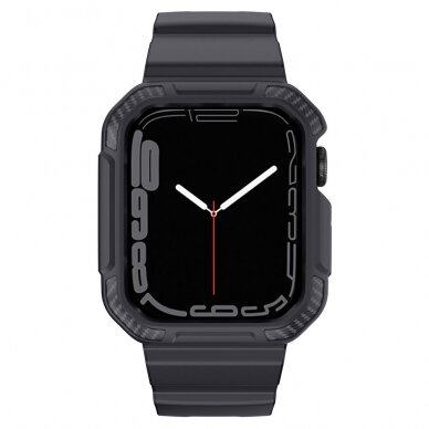 Apyrankė Kingxbar CYF106 2in1 strap for Apple Watch SE, 9, 8, 7, 6, 5, 4, 3, 2, 1 (41, 40, 38 mm) Pilka 2