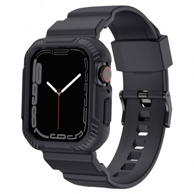 Apyrankė Kingxbar CYF106 2in1 strap for Apple Watch SE, 9, 8, 7, 6, 5, 4, 3, 2, 1 (41, 40, 38 mm) Pilka 4