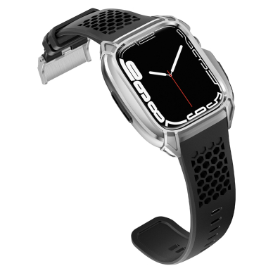 Apyrankė Kingxbar CYF148 2in1 Apple Watch Ultra, SE, 9, 8, 7, 6, 5, 4, 3, 2, 1 (49, 45, 44, 42 mm) Sidabrinė 3