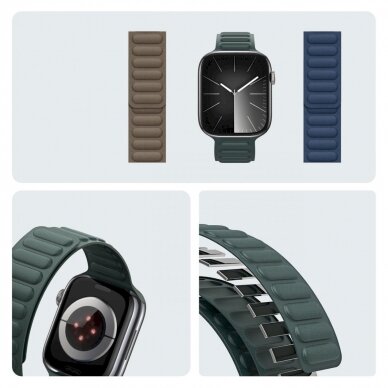 Apyrankė Magnetic Dux Ducis Strap Apple Watch 42 / 44 / 45 / 49 mm - žalia 6