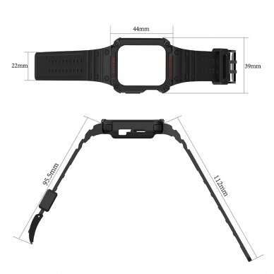 Apyrankė Protect Strap Band for Watch 9 / 8 / 7 / 6 / 5 / 4 / 3 / 2 / SE (41 / 40 / 38mm) Rožinė 4