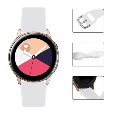 Apyrankė Silicone Strap TYS Samsung Galaxy Watch (46mm) / Gear S3, Huawei Watch GT / GT 2 / GT 2e / GT 2 Pro / GT 3 (46 mm) Žalia 3