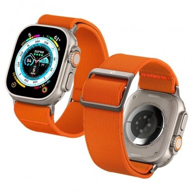 Apyrankė Spigen FIT LITE ULTRA Apple Watch 4 / 5 / 6 / 7 / 8 / 9 / SE / ULTRA (42 / 44 / 45 / 49 MM) Oranžinė 9