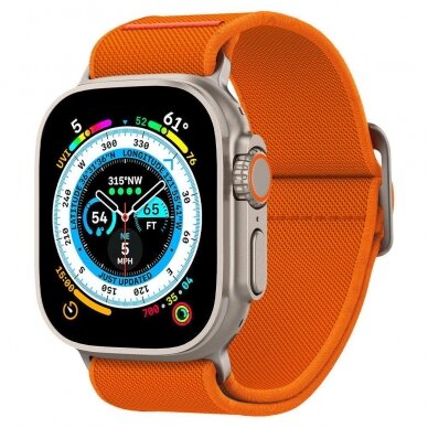 Apyrankė Spigen FIT LITE ULTRA Apple Watch 4 / 5 / 6 / 7 / 8 / 9 / SE / ULTRA (42 / 44 / 45 / 49 MM) Oranžinė