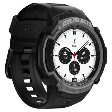 Apyrankė SPIGEN RUGGED ARMOR ”PRO” GALAXY WATCH 4 CLASSIC 42 MM pilka 6