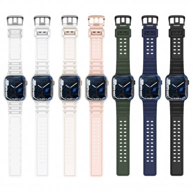 Apyrankė Triple Protection Apple Watch SE, 9, 8, 7, 6, 5, 4, 3, 2, 1 (41, 40, 38 mm) Žalia 4