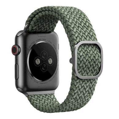 Apyrankė UNIQ pasek Aspen Apple Watch 40/38/41mm Series 4/5/6/7/8/9/SE/SE2 Braided /cypress žalias 2