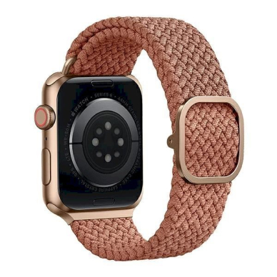 Apyrankė UNIQ pasek Aspen Apple Watch 44/42/45mm Series 4/5/6/7/8/9/SE/SE2 Braided Rudas 3