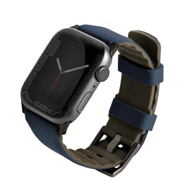 Apyrankė UNIQ pasek Linus Apple Watch Series 4/5/6/7/8/9/SE/SE2/Ultra 42/44/45mm. Mėlyna