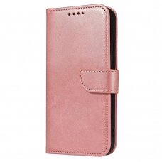 Samsung Galaxy A52 / A52s Atverčiamas Dėklas Magnet Case elegant bookcase / Rožinis