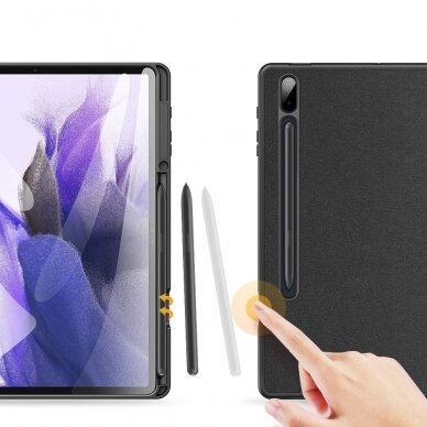 Atverčiamas dėklas DUX DUCIS Domo Tablet Cover with Multi-angle Samsung Galaxy Tab S7 FE Juodas 3