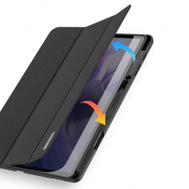 Atverčiamas dėklas DUX DUCIS Domo Tablet Cover with Multi-angle Samsung Galaxy Tab S7 FE Juodas 8