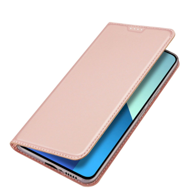 Atverčiamas Dėklas Dux Ducis Skin Pro flip case for Xiaomi Redmi Note 13 4G - Rožinis 3