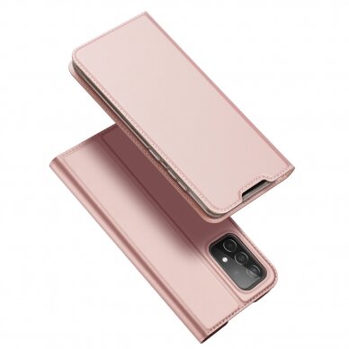 Samsung Galaxy A73 Atverčiamas dėklas Dux Ducis Skin Pro Holster Rožinis