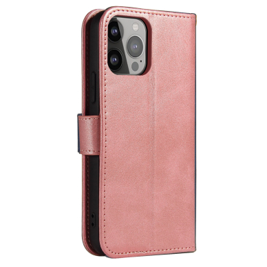 Atverčiamas dėklas Magnet Case elegant iPhone 13 Pro Rožinis 1