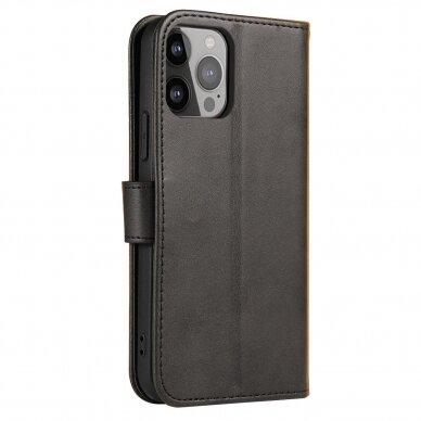 Atverčiamas dėklas Magnet Case Oppo A17 flip cover wallet stand juodas 3