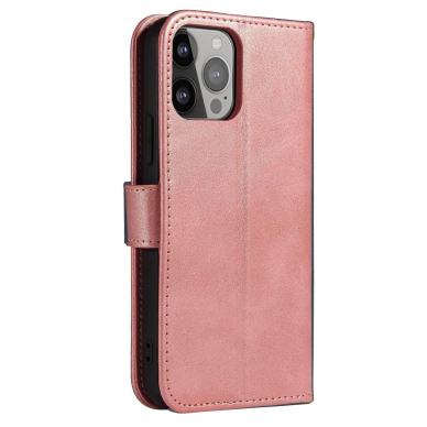 Atverčiamas dėklas Magnet cover Xiaomi Redmi Note 12 5G / Poco X5 5G Cover Flip Wallet Stand rožinis 3