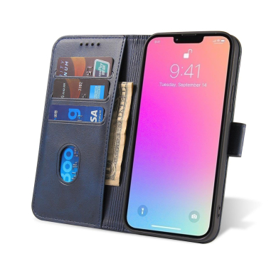 Atverčiamas dėklas Magnet cover Xiaomi Redmi Note 12 5G / Poco X5 5G Cover with Flip Wallet Stand Mėlynas 6