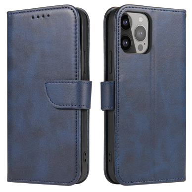 Atverčiamas dėklas Magnet cover Xiaomi Redmi Note 12 5G / Poco X5 5G Cover with Flip Wallet Stand Mėlynas