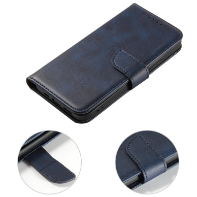 Atverčiamas dėklas Magnet cover Xiaomi Redmi Note 12 Cover with Flip Wallet Stand Mėlynas 1