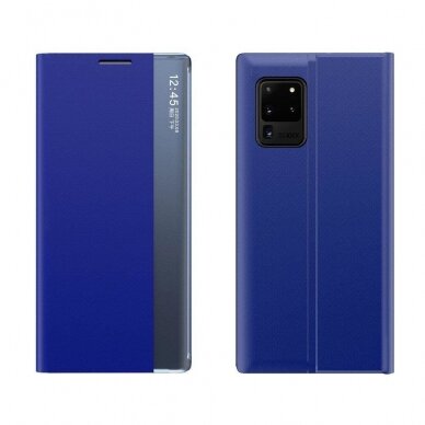 Samsung Galaxy A73 Atverčiamas dėklas New Sleep Case mėlynas