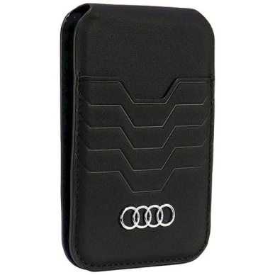 Audi Leather Wallet Card MagSafe magneticstand - Juodas 2