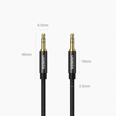 Audio adapteris Ugreen 2 x mini jack 3.5mm 2m Juodas (50363 AV112) 16